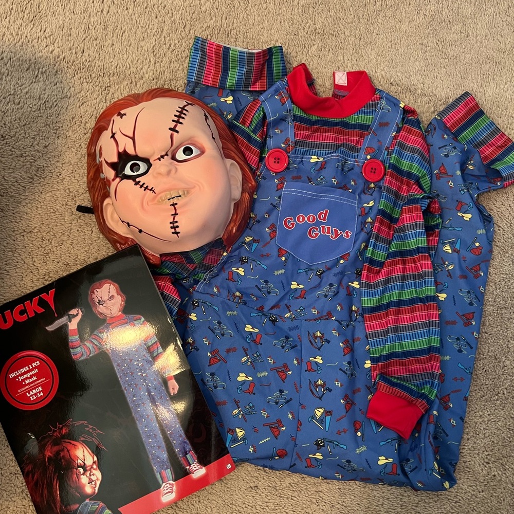 Party City Good Guys Costume Set - Blue and Red